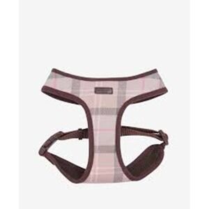 Barbour Plaid Dog Harness - Brown and Pink
